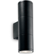 Вуличний світильник IDEAL LUX IL100395 GUN AP2 SMALL NERO 2хGU10 IP44 чорний IL100395 фото 1
