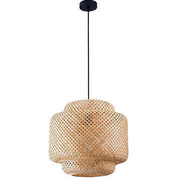 Подвесной светильник, люстра Polux Berta E27 1x20W IP20 Бежевый 5901508328410 5901508328410 фото