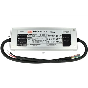 Блок живлення Mean Well 199.2W DC24V IP67 (XLG-200-24-A) XLG-200-24-A фото