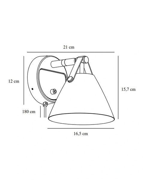 Бра DFTP Strap 15 84291001 GU10 IP20 белый 84291001 фото