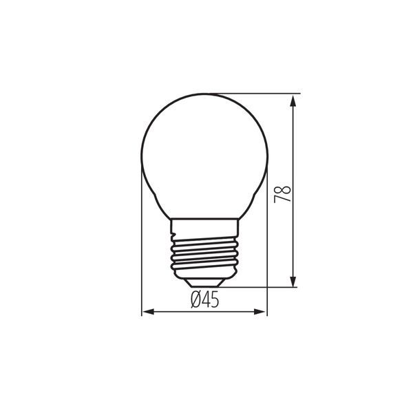 Лампа светодиодная Kanlux 29633 LED XLED G45M, G45 6W 4000K E27, 320&deg; 29633 фото