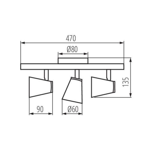 Светильник спот Kanlux 28767 ENALI EL-3I-B, 3xGU10, IP20 28767 фото
