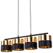 Підвісний світильник TK Lighting TKL4342 HILTON Black Е27 IP20 золотий TKL4342 фото 1