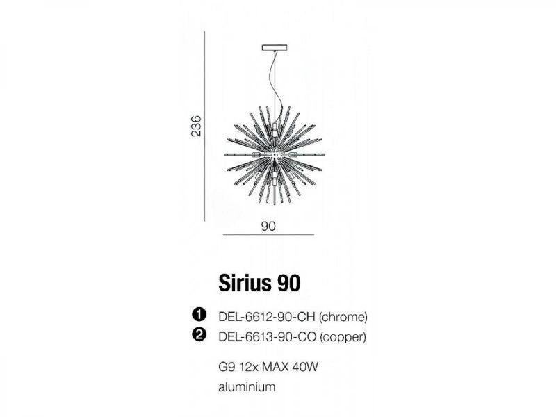 Люстра Sirius Stick 90 Azzardo AZ2120 AZ2120 фото