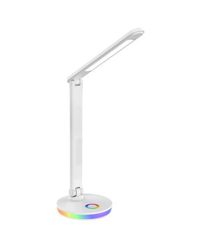 Настільна лампа Goldlux 325037 Neptun Led 1x7W 4000K+RGB 450Lm IP20 Біла 059876 фото