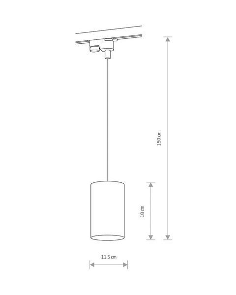 Трековый светильник Nowodvorski 8823 Profile bit GU10, ES111 1x75W IP20 Bl 8823 фото