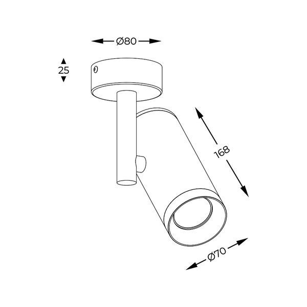 Спот TORI SL 2 20015-BK-NZuma Line GU10 IP20 черный 20015-BK-N фото