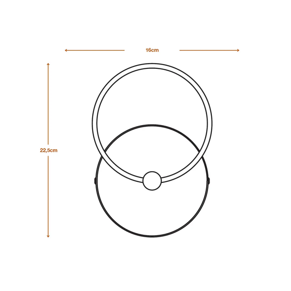 Світильник накладний Ledvance DECOR CIRCLE WALL LED 8W 220V 800lm 3000K 160x95x225mm 4058075838680 фото