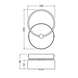Світильник накладний Ledvance DECOR CIRCLE WALL LED 8W 220V 800lm 3000K 160x95x225mm 4058075838680 фото 4