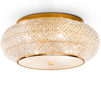 Светильник потолочный IDEAL LUX IL100791 PASHA' PL10 ORO 10xЕ14 золотой IL100791 фото