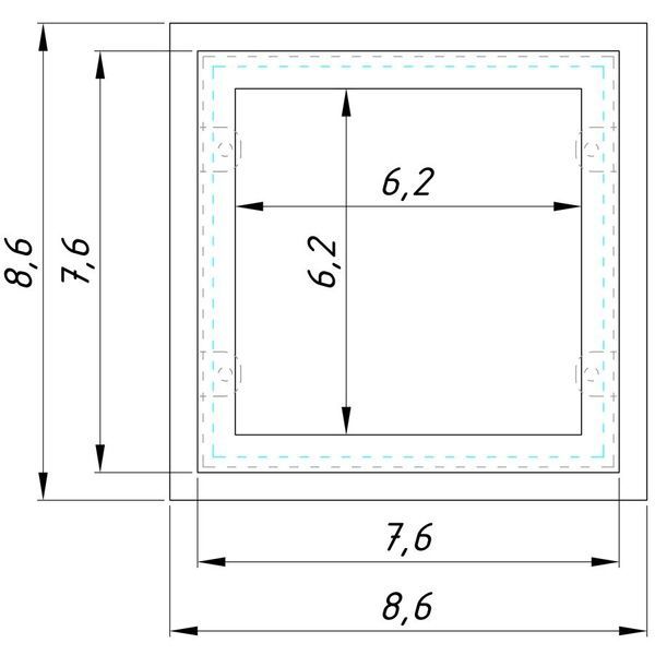 Точечный светильник для Griliato 86 mm RAL графит 7024 LED 8.4W 6000K imperium light 724186.68.93 724186.68.93 фото