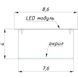 Точечный светильник для Griliato 86 mm RAL графит 7024 LED 8.4W 6000K imperium light 724186.68.93 724186.68.93 фото 2