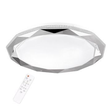 Люстра із пультом, GLOSSY 1 Polux Led 1x72W 4000К 8000Lm IP20 білий, хром 5901508314819 5901508314819 фото