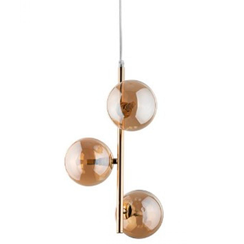 Підвісний світильник, люстра TK Lighting TKL4838 ESTERA GOLD LAMPA WISZACA 3хG9 IP20 бурштиновий TKL4838 фото