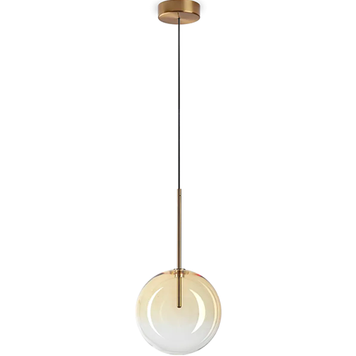 Підвісний світильник IDEAL LUX IL345352 EQUINOXE SP1 D20 AMBRA SFUMATO 1хG4 IP20 бурштиновий IL345352 фото