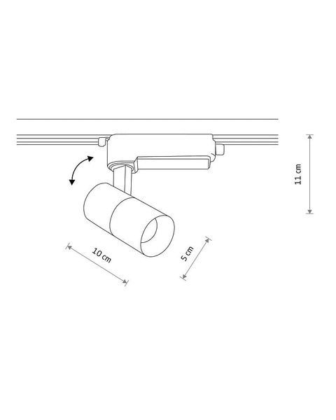 Трековый светильник Nowodvorski 10372 Profile Tinos Led 1x7W 3000K 550Lm IP20 Wh 10372 фото
