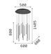 Подвесная люстра Ideal Lux IL263663 FILO SP12 OTTONE 3000K LED 19W 1850lm IP20 латунь IL263663 фото 3
