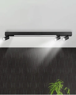 Стельовий світильник Polux Paris GU10+Led 3x30+24W 4000K 1800Lm IP20 Чорний 5901508327390 5901508327390 фото