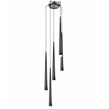 Подвесной светильник, люстра Azzardo AZ0119 BLACK STYLO(MD 1220A 5) AZ0119 фото