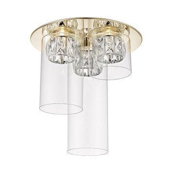 Хрустальная люстра GEM C0389-03F-F7AC Zuma Line LED 3x5W 1350lm 3000K золото C0389-03F-F7AC фото