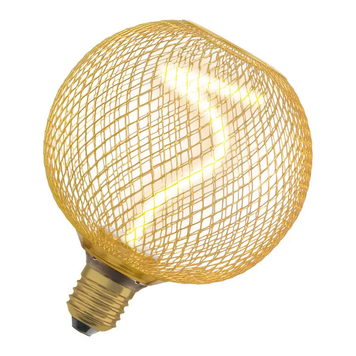 Лампа LED DECO G125 GOLD DIM 3,5W/818 230V S FIL E27 4X1 OSRAM 4058075840201 фото