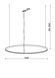Светильник подвесной KLOODI KD-RG ONE UP 1200 77W 3000К BK KD-RG ONE UP 1200 BK фото 2