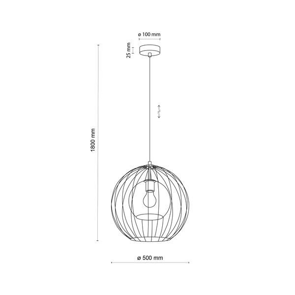 Люстра TK-Lighting TKL2553 UNIVERSO Е27 IP20 хром TKL2553 фото