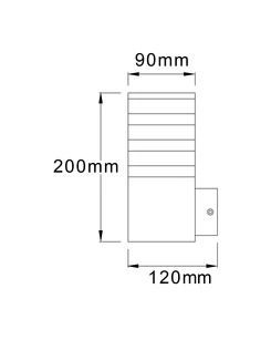 Уличный светильник с датчиком движения Polux Teksas E27 1x12W IP44 GR 5901508317667 5901508317667 фото
