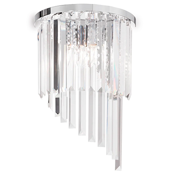 Бра, настенный светильник IDEAL LUX IL168913 CARLTON AP3 CROMO 3хЕ14 IP20 хром IL168913 фото