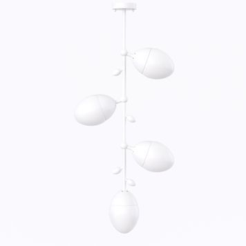 Люстра Burgeon pendant 1, белый 4хЕ14 pkt35176-1 фото