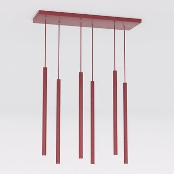 Подвесной светильник SELTER 6 BURGUNDY Emibig 6xG9 IP20 бургундский 1647/6 1647/6 фото