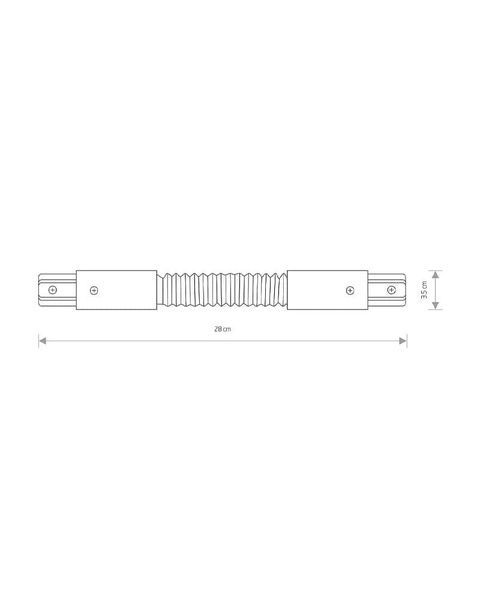 З'єднувач Nowodvorski 8382 Profile flex connector Wh 8382 фото