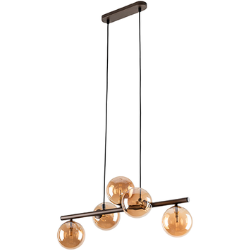 Підвісний світильник TK Lighting TKL6105 ESTERA BROWN LAMPA WISZ?CA 5xG9 жовтий TKL6105 фото