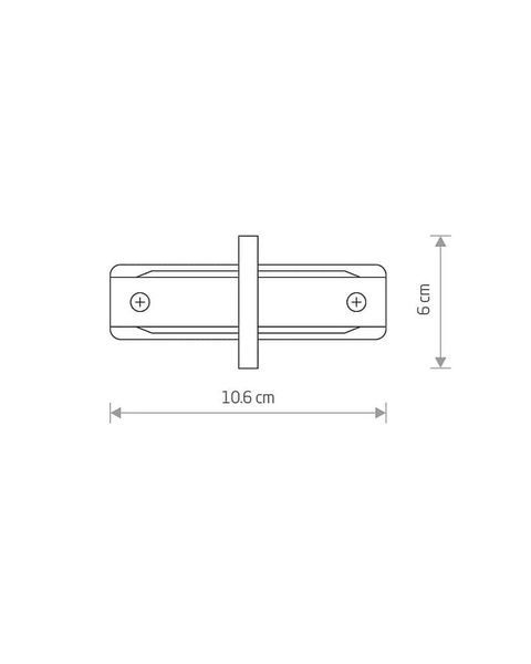 Соединитель Nowodvorski 8968 Profile recessed straight connector IP20 Bl 8968 фото