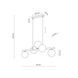 Подвесной светильник TK Lighting TKL6105 ESTERA BROWN LAMPA WISZ?CA 5xG9 желтый TKL6105 фото 3