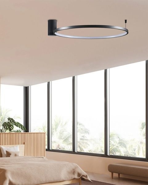 Люстра Polux Noemi LED 1x20W 4000K 2600Lm IP20 черная 5901508329134 5901508329134 фото