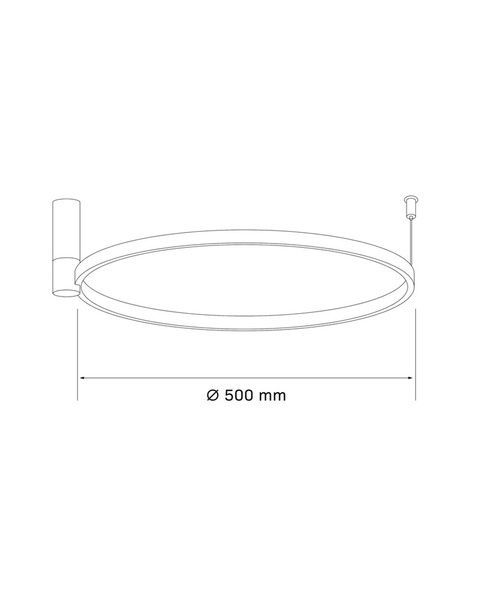 Люстра Polux Noemi LED 1x20W 4000K 2600Lm IP20 черная 5901508329134 5901508329134 фото