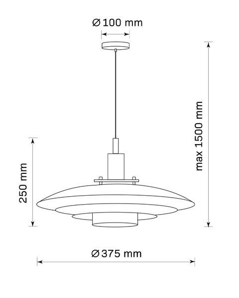 Подвесной светильник, люстра Goldlux 330550 Taylor E27 1x20W IP20 хром 330550 фото