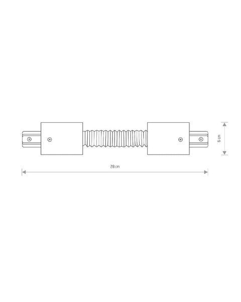 З'єднувач Nowodvorski 8384 Profile flex connector IP20 Wh 8384 фото