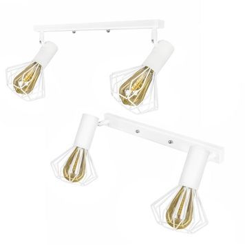 Світильник лофт MSK Electric Diadem настінно-стельовий NL 22151-2W білий 616192 фото