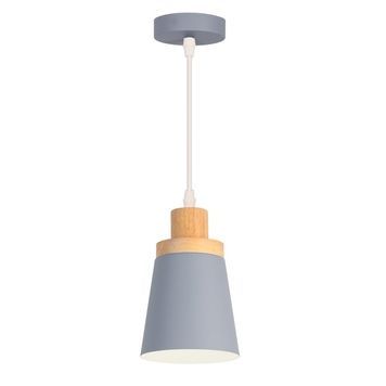 Світильник VELMAX V-CL-APPLE-Gr-Wh, max 60W, E27, 230V 23-10-44 фото