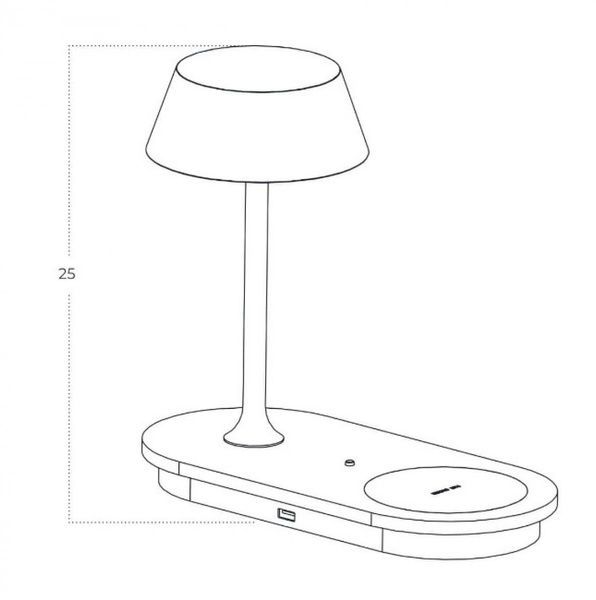 Настольный светильник Azzardo AZ5913 FINO TABLE DIMM NFC CHARGER BK AZ5913 фото