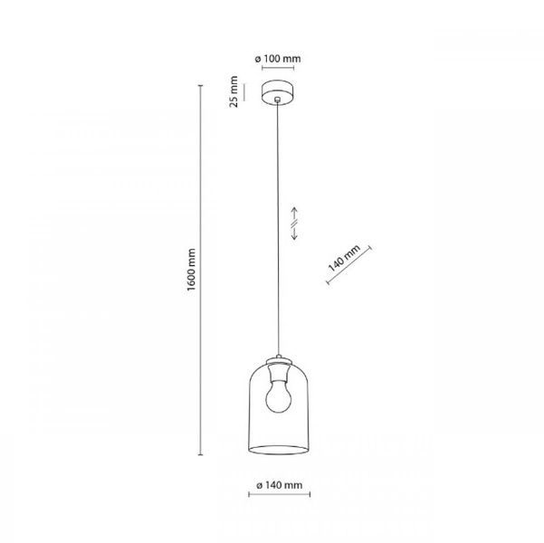Подвесной светильник TK Lighting TKL10300 Molly E27, IP20 black TKL10300 фото