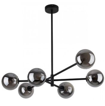 Світильник світильник TK Lighting TKL6236 SARIUS BLACK/GRAPHITE LAMPA SUFITOWA WYSOKA 6хG9 графітовий, чорний TKL6236 фото