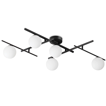 Люстра стельова IDEAL-LUX IL328218 ATLAS PL5 NERO 5хG9 чорний IL328218 фото