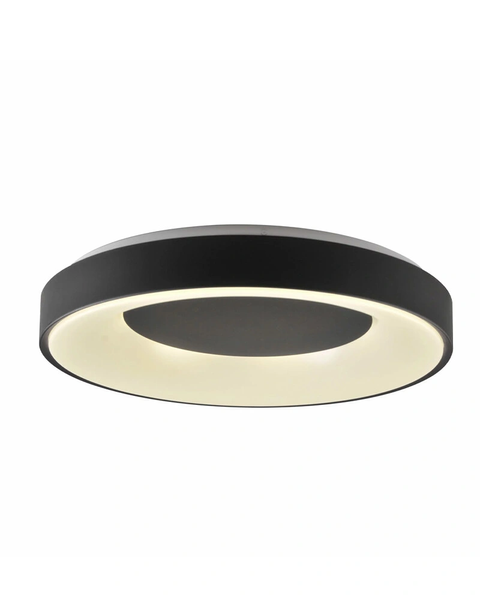 Люстра с пультом светодиодная, потолочный светильник Goldlux 326720 Witold 50 Led 1x72W 3000K-6000K 8000Lm IP44 Bk 094425 фото