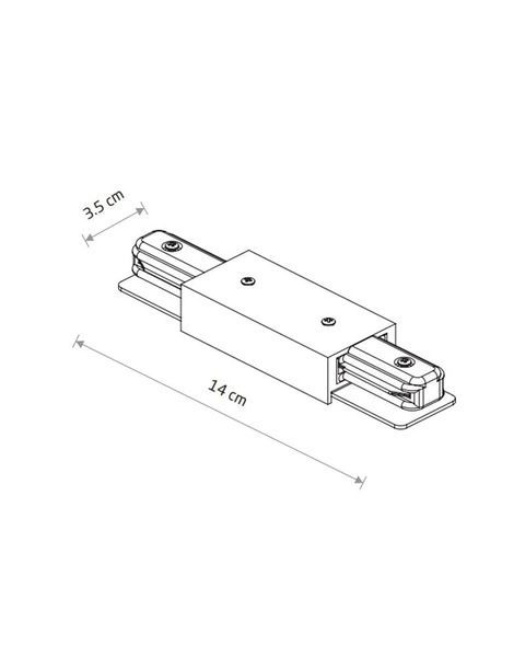 Ввод питания Nowodvorski 10225 Profile Power Straight Connector IP20 Wh 10225 фото