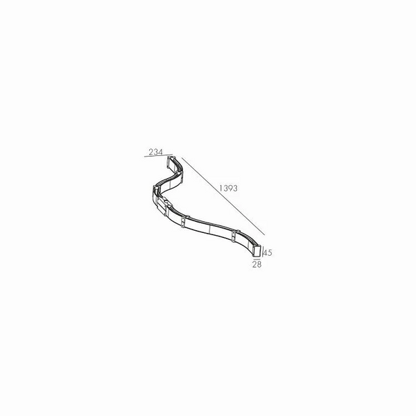Магнітна шина MODENA Skarlat RCD-S01 Curved Track BR+BK RCD-S01 Curved Track BR+BK фото