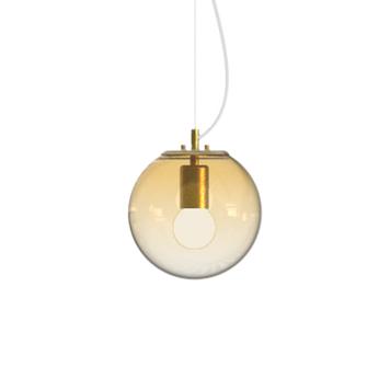 Підвісний світильник IDEAL LUX IL346540 MAPA CLEAR SP1 D20 AMBRA 1хЕ27 IP20 бурштиновий IL346540 фото
