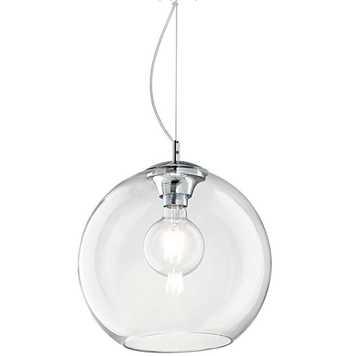 Подвесной светильник IDEAL LUX IL52816 NEMO SP1 D40 TRASPARENTE 1хЕ27&nbsp; IP20 хром IL52816 фото